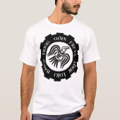 Viking Raven Banner Thor Freya Loki T-shirt (Voorkant)