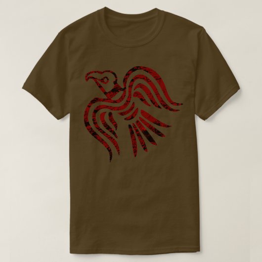 Viking Raven Banner voor de Rode Oorlog T-shirt (Design voorkant)