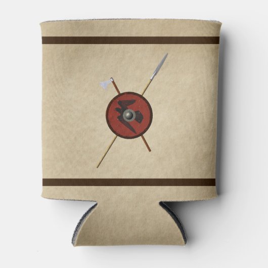 Viking Raven Shield and Weapons Blikjeskoeler (Voorkant)