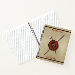Viking Raven Shield and Weapons Notitieboek