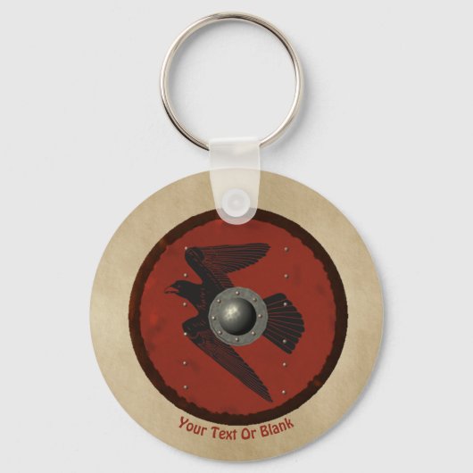 Viking Raven Shield Sleutelhanger (Voorkant)