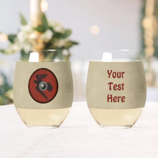 Viking Raven Shield Wijnglas Zonder Voet (Insitu (Huwelijk))