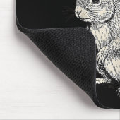 Viking Riding Squirrel Funny Warrior Art  Muismat (Hoek)