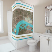 Viking & Roman London Douchegordijn (In situ)