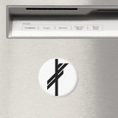 Viking Rune - Luck - zwart Magneet (Insitu (Vaatwasser))