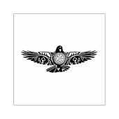 Viking Rune Raven Rubberstempel (Afrduk)