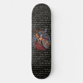 Viking Runes Valhalla Bound Warrior Skateboard (Voorkant)