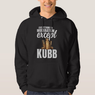 Viking Schaken Gazon Spel Set Kubb Yard Spel Konin Hoodie