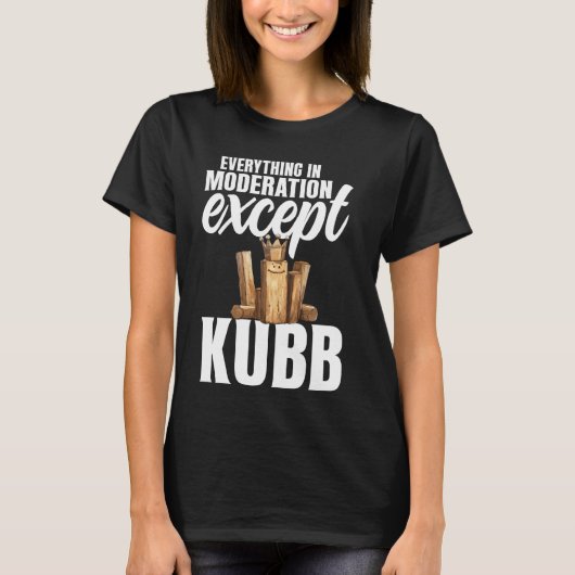 Viking Schaken Gazon Spel Set Kubb Yard Spel Konin T-shirt (Voorkant)