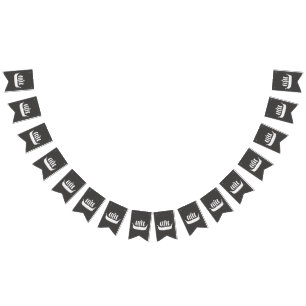 Viking schepen met drijvende beug met aangepaste a vlaggetjes