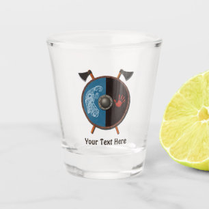 Viking Schild en Bijlen Shot Glas