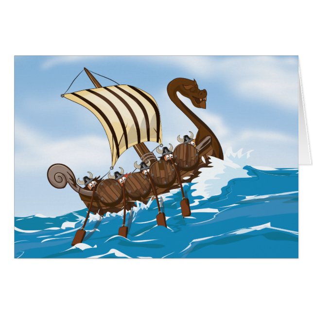 Viking schip (Voorkant Horizontaal)
