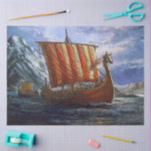 Viking Schip Gift Tissue Paper Tissuepapier (Craft)