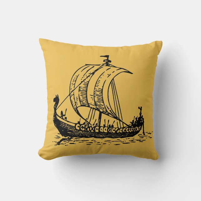 Viking schip kussen (Voorkant)