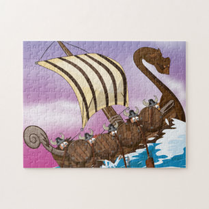 Viking schip legpuzzel