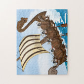 Viking schip legpuzzel (Verticaal)