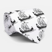 Viking schip stropdas (Opgerold)