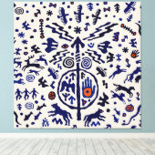 Viking Shaman Ritual Talisman Canvas Afdruk (Insitu (Houten vloer))