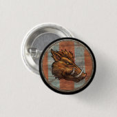 Viking Shield Button - Boar (Voorkant /achterkant)