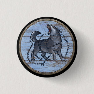 Viking Shield Button - Fenrir