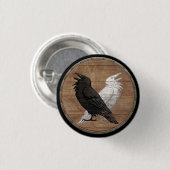 Viking Shield Button - Odin's Ravens (Voorkant /achterkant)