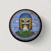Viking Shield Button - Valhalla (Voorkant)