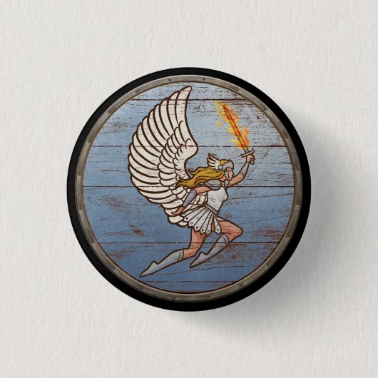 Viking Shield Button - Valkyrie (Voorkant)