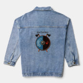 Viking Shield en bijlen Denim Jacket (Achterkant)