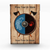 Viking Shield en bijlen Fotoblokken (Voorkant)