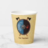 Viking Shield en bijlen Papieren Bekers (Voorkant)