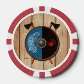 Viking Shield en bijlen Poker Chips (Voorkant)