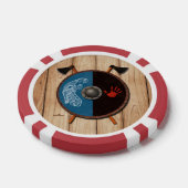 Viking Shield en bijlen Poker Chips (Enkel)
