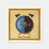 Viking Shield en bijlen Servet (Voorkant)