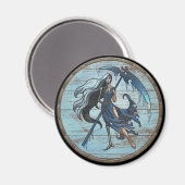 Viking Shield Magnet - Hel (Recto/Verso)