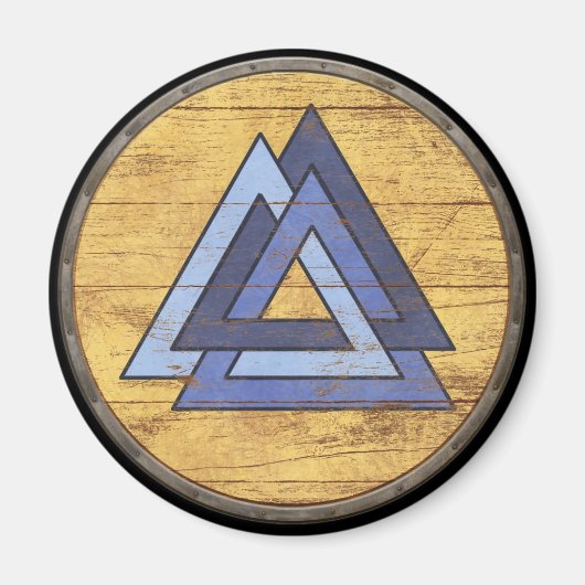 Viking Shield Magnet - Noix de caille (Devant)