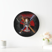 VIKING – Shield Skull Clock Grote Klok (Huis)