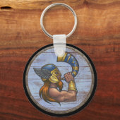 Viking Shield Sleutelhanger - Heimdallr (Voorkant)