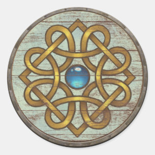 Viking Shield Sticker - Brooch