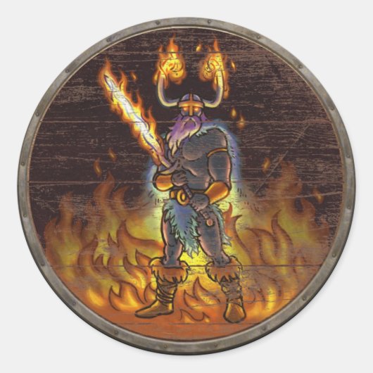 Viking Shield Sticker - Surtr (Voorkant)