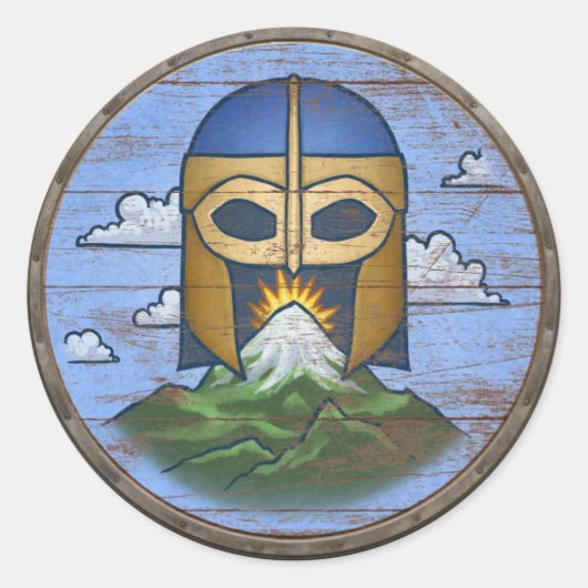 Viking Shield Sticker - Valhalla (Voorkant)