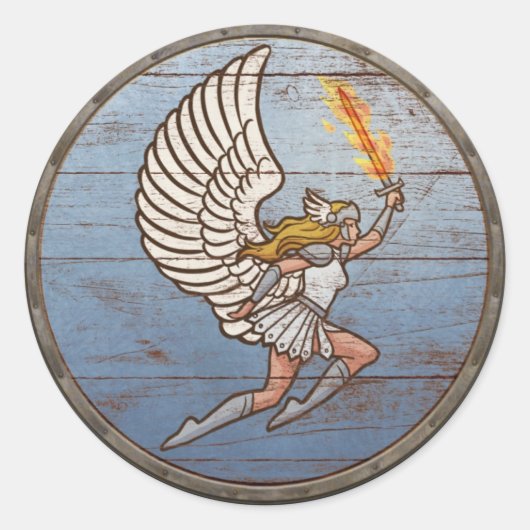 Viking Shield Sticker - Valkyrie (Voorkant)