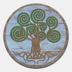 Viking Shield Sticker - Yggdrasil