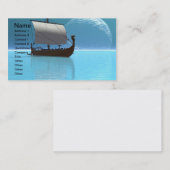 Viking Ship 2 Carte de visite (Devant / Derrière)