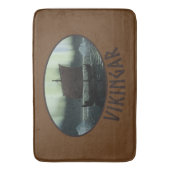 Viking Ship and Northern Lights Badmat (Voorkant Verticaal)