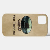 Viking Ship and Northern Lights Case-Mate iPhone Case (Achterkant (horizontaal))