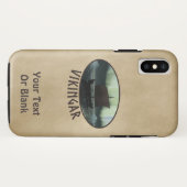 Viking Ship and Northern Lights Case-Mate iPhone Case (Achterkant (horizontaal))