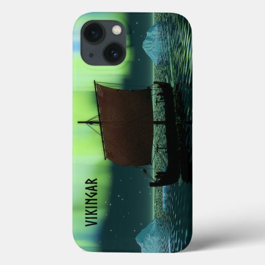 Viking Ship and Northern Lights Case-Mate iPhone Case (Achterkant)