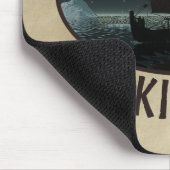 Viking Ship and Northern Lights Muismat (Hoek)