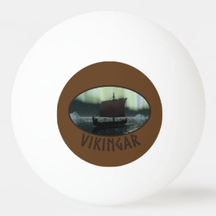 Viking Ship and Northern Lights Pingpongballen