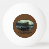 Viking Ship and Northern Lights Pingpongballen (Achterkant)